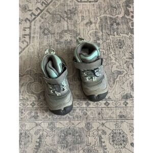 KEEN Unisex Child Ridge Flex Mid Height Waterproof Leather Hiking Boots size 8‎